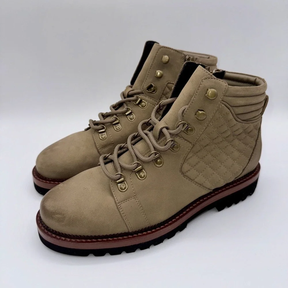 Blondo Helen Boots Women's Size 8.5‎ Brown Quilted Waterproof Leather